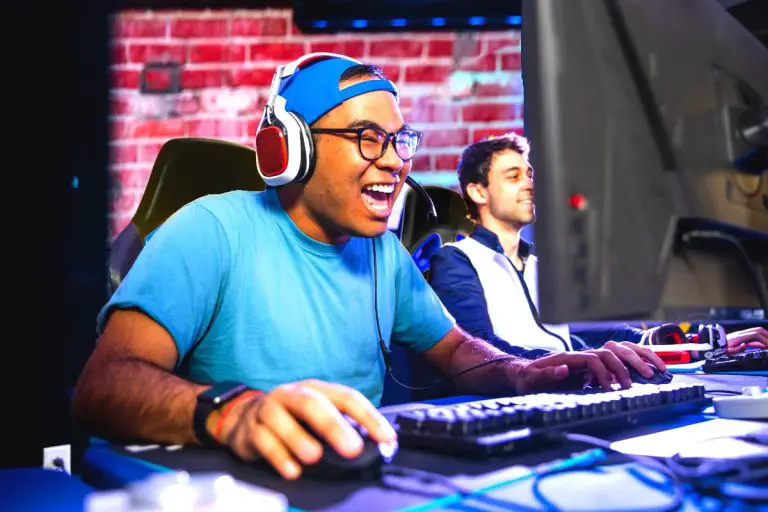 Gamer with glasses